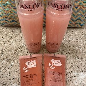 Lancome Tonique Confort TWO NEW and Rose Scrub